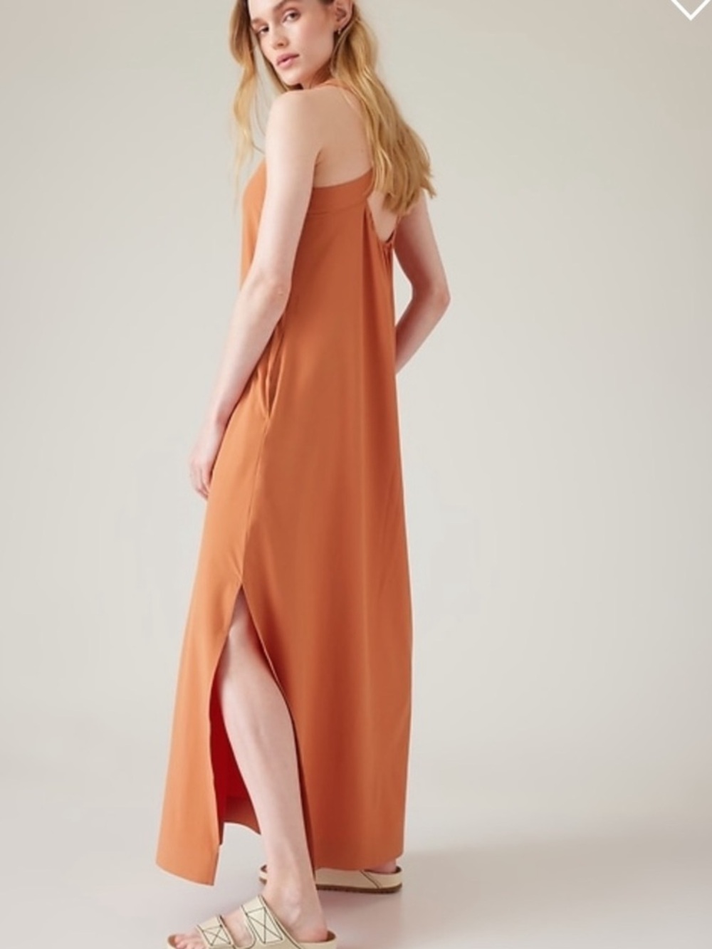Athleta Arrival Maxi Dress Sunbaked Clay Tank, Size 2X - Picture 2 of 10
